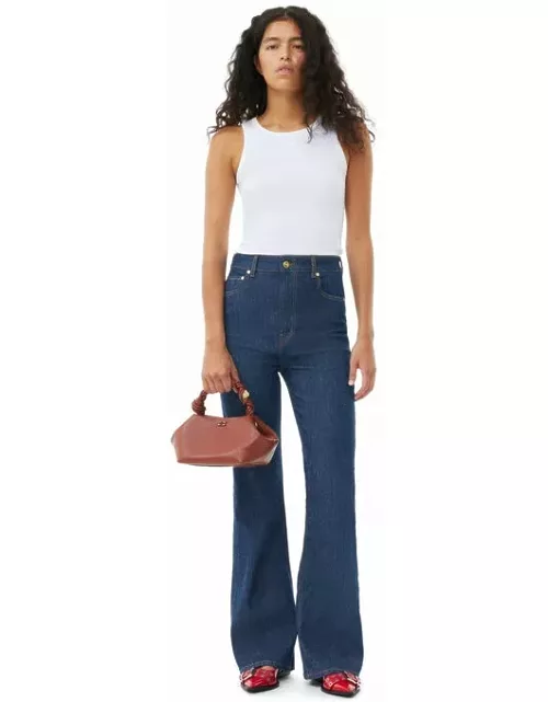 Brown Small GANNI Bou Bag in Terra Cotta Polyester/Polyurethane/Leather Women'