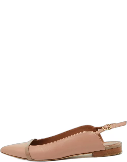 Malone Souliers Old Rose Leather Pointed Toe Mule