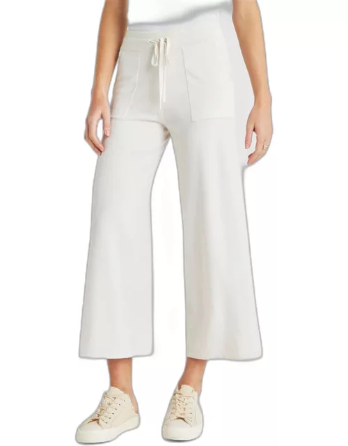 Veronica Cropped Flare Sweater Pant