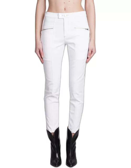 Isabel Marant Prezi Jeans In White Cotton