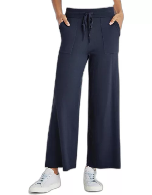 Veronica Cropped Flare Sweater Pant