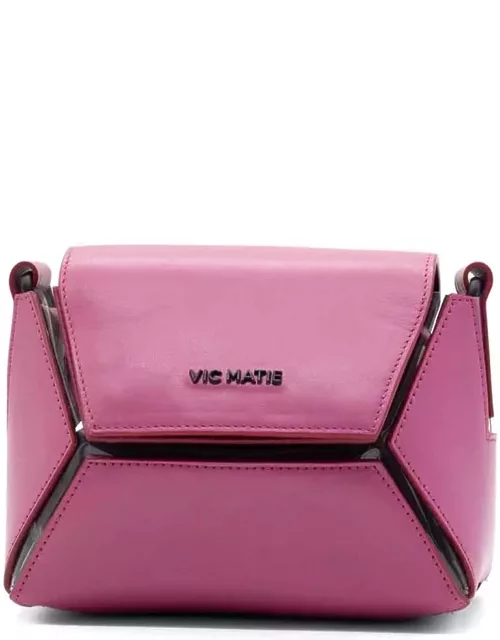 Vic Matié Pink Shoulder Bag With Logo