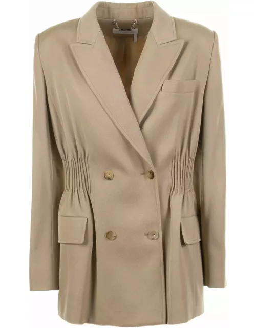 Chloé Double-breasted Jacket In Soft Woo