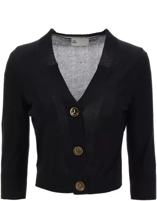 Tory Burch Cropped-length Knitted Cardigan