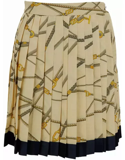 Versace Nautical Print Mini Skirt