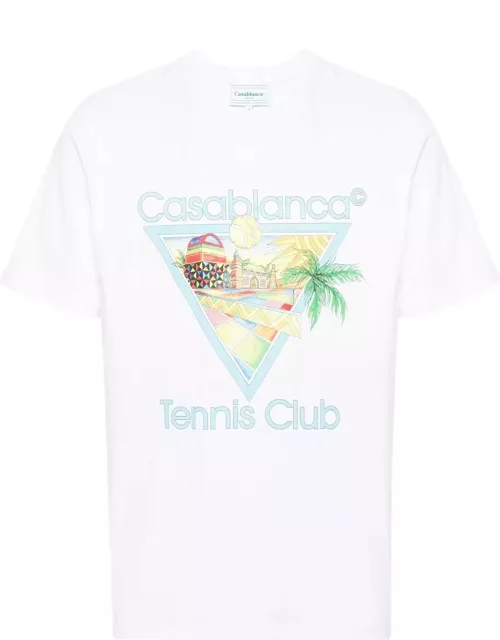 Casablanca Afro Cubism Tennis Club Printed T-shirt