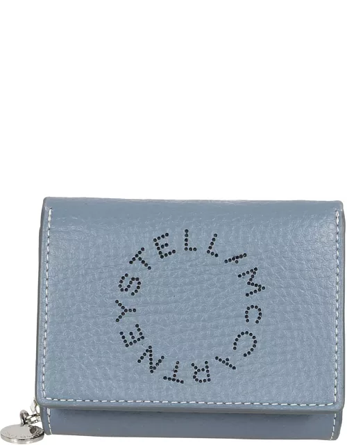 Stella McCartney Trifold Wallet Embossed Grainy Mat