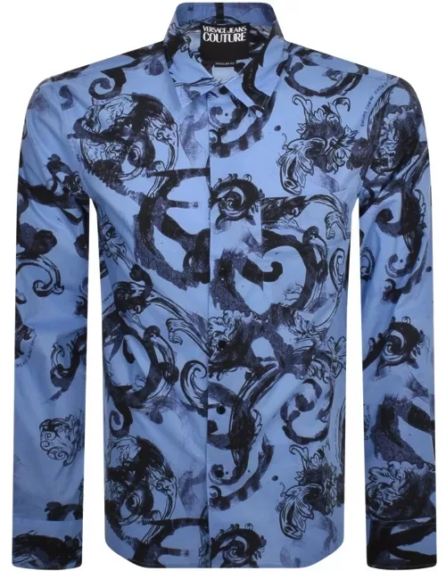 Versace Jeans Couture Long Sleeve Shirt Blue