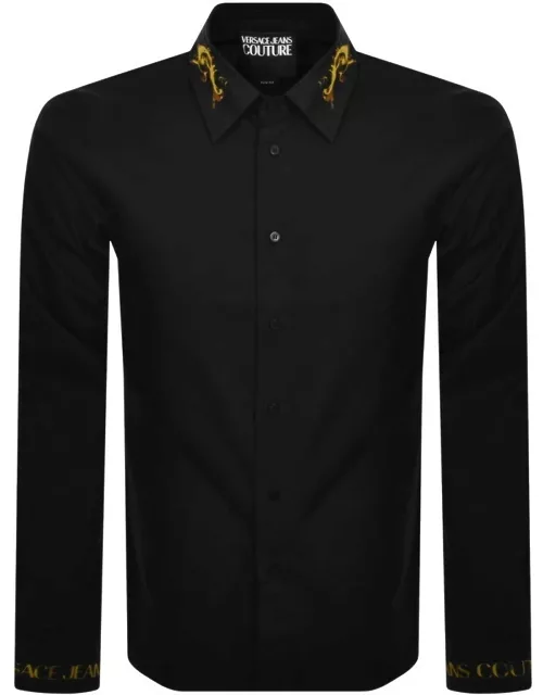 Versace Jeans Couture Slim Long Sleeve Shirt Black