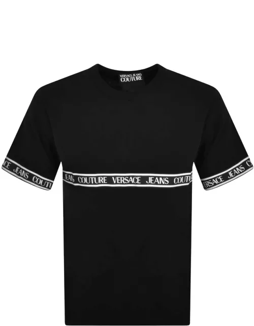 Versace Jeans Couture Tape T Shirt Black
