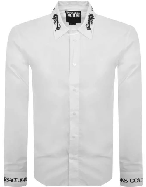 Versace Jeans Couture Slim Long Sleeve Shirt White