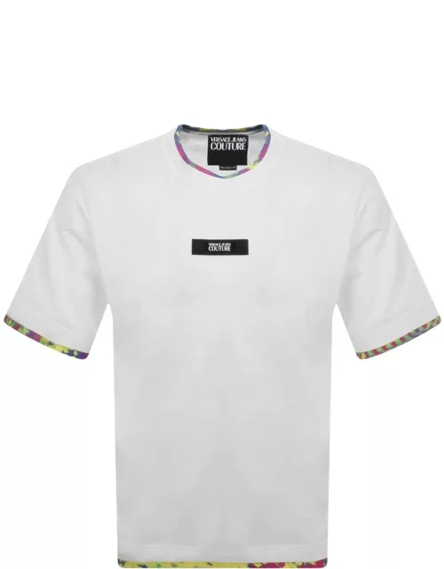 Versace Jeans Couture Logo Patch T Shirt White
