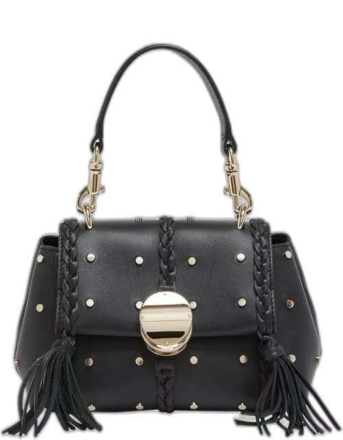 Penelope Mini Top-Handle Bag in Studded Leather