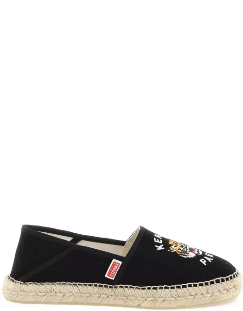 KENZO Canvas espadrilles with logo embroidery