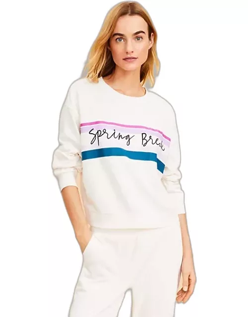 Loft Petite Lou & Grey Spring Break Cozy Cotton Terry Sweatshirt