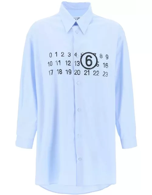 MM6 MAISON MARGIELA shirt dress with numeric logo