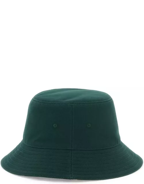 BURBERRY reversible cotton blend bucket hat