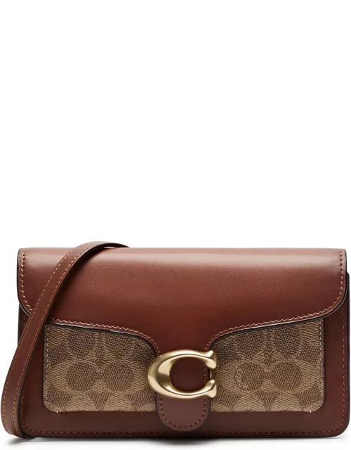 Coach Tabby Panelled Leather Wallet-on-chain - Tan