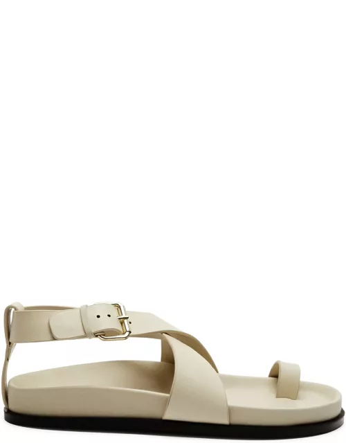 A. emery Dula Leather Sandals - Off White - 36 (IT36 / UK3)
