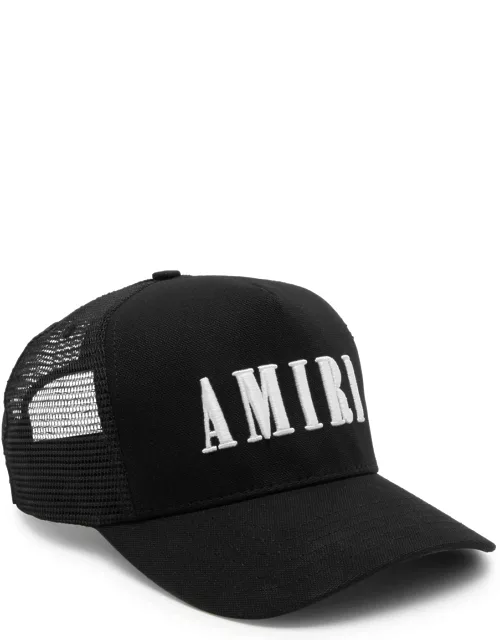 Amiri Core Logo Canvas Trucker cap - Black