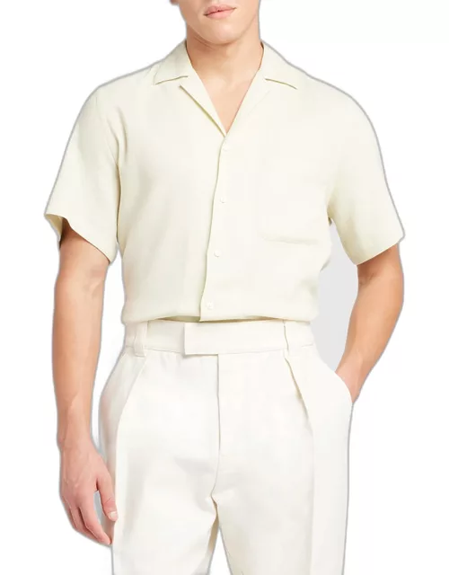 Men's Tindaro Cotton Camp Shirt