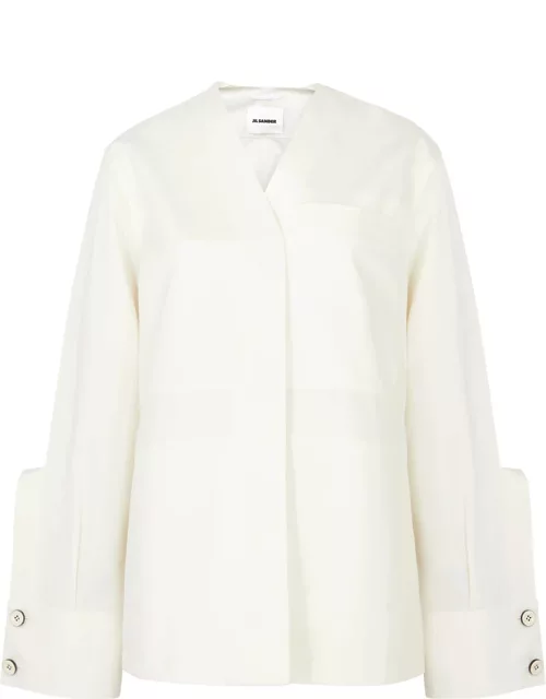 Jil Sander Cotton-blend Jacket - Off White - 34 (UK6 / XS)