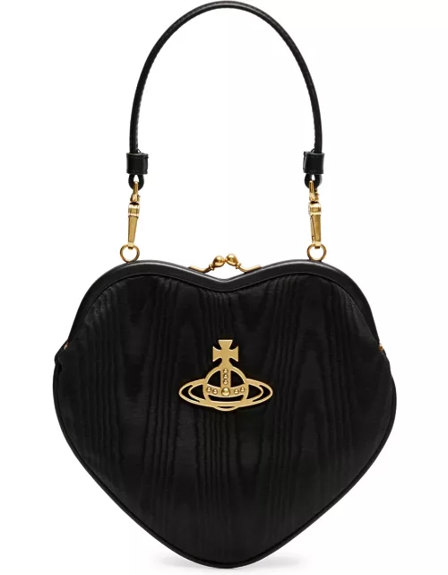 Vivienne Westwood Belle Heart Moiré top Handle bag - Black