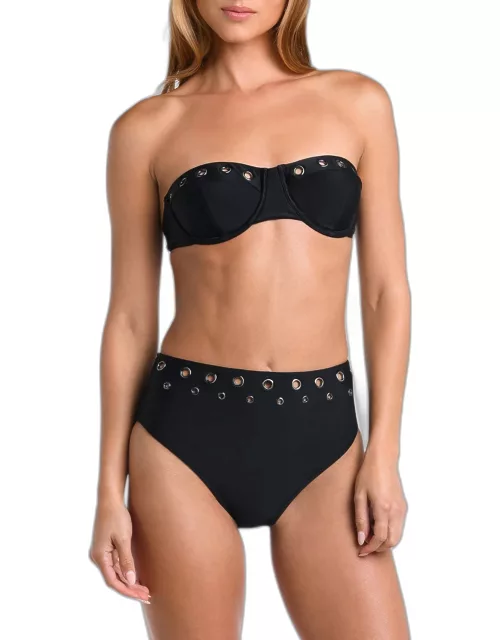 Alexandria Grommet Structured Bikini Top