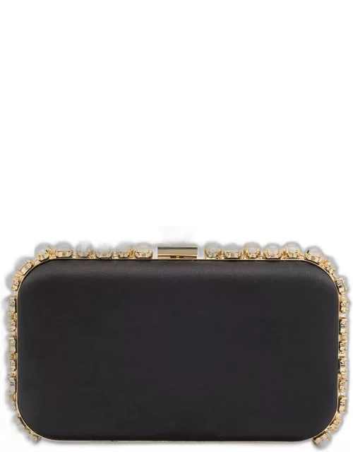 Clio Pearly Satin Clutch Bag