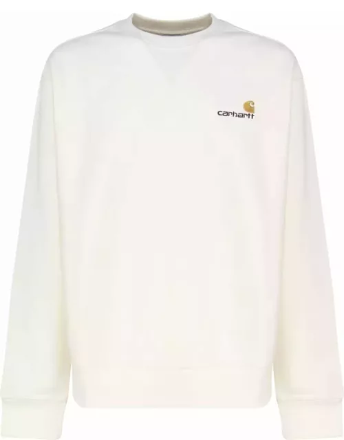 Carhartt American Script Sweatshirt In Cotton