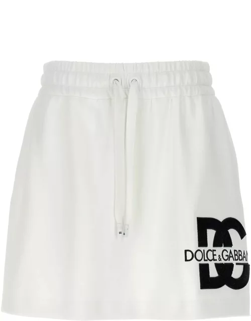 Dolce & Gabbana Logo Patch Skirt