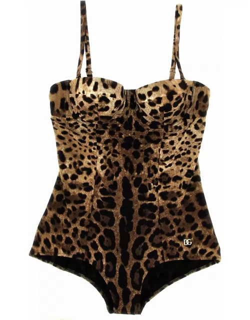 Dolce & Gabbana Animalier One-piece Swimsuit