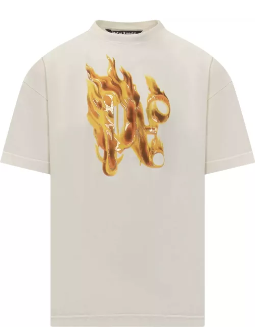 Palm Angels Burning Monogram T-shirt