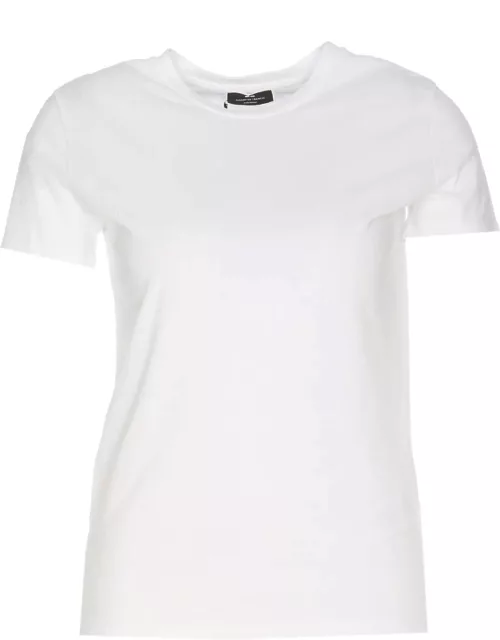 Elisabetta Franchi T-shirt With Rhinestone Logo