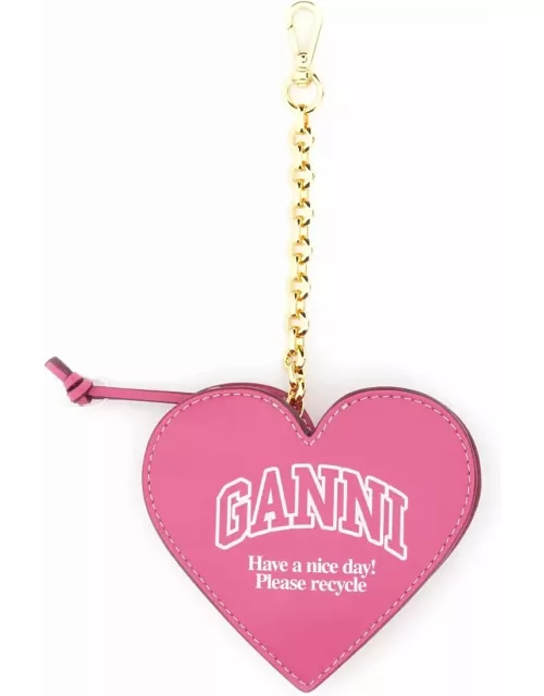 Ganni funny Heart Coin Purse