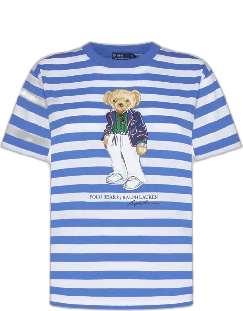 Polo Ralph Lauren Bear Striped Cotton T-shirt