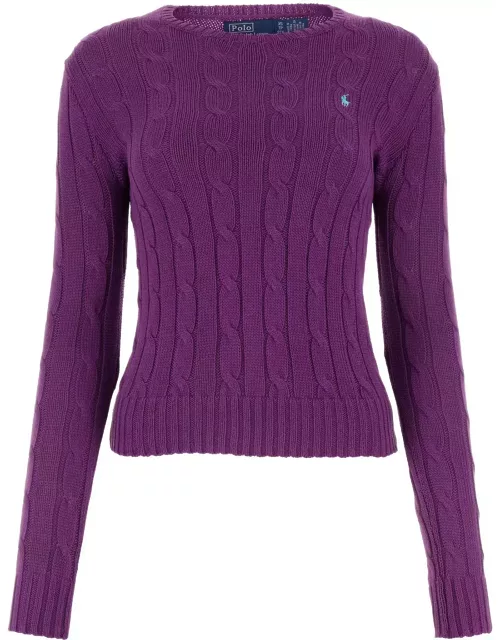 Purple Cotton Sweater Polo Ralph Lauren