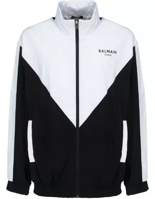 Balmain Logo Printed Track Jacket
