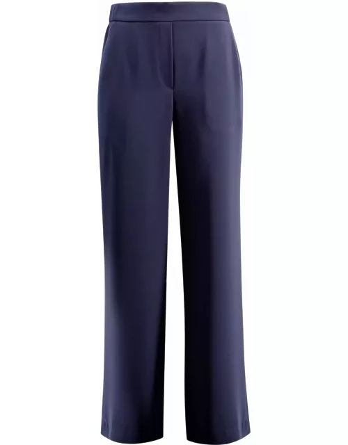 Parosh Crepe-texture Flared Trouser