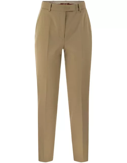Slim Fit Tailored Trousers Max Mara Studio