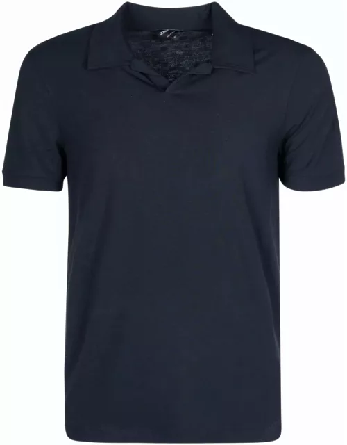 Giorgio Armani Button-less Collar Polo Shirt
