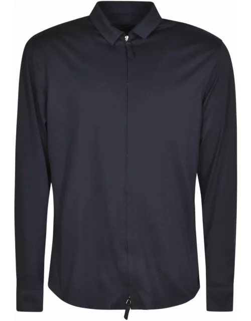 Giorgio Armani Round Hem Plain Zipped Shirt