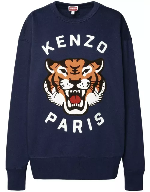 Kenzo Lucky Tiger Logo Embroidered Sweatshirt