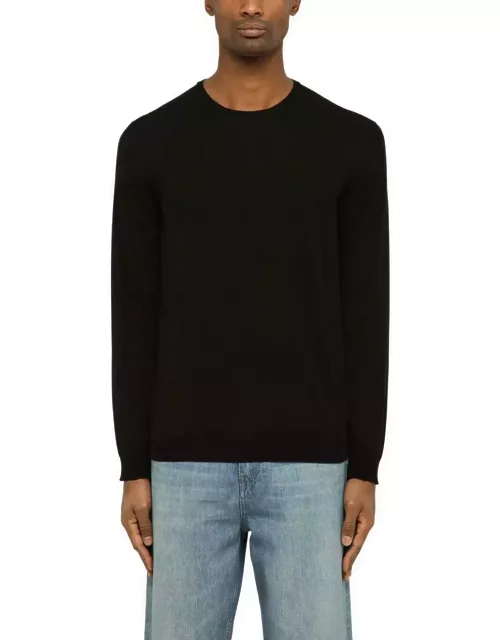 Roberto Collina Black Cotton Crew-neck Sweater