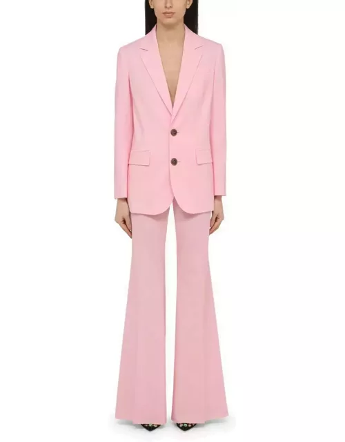 Dsquared2 Pink Wool-blend Palazzo Trouser