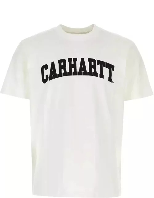Carhartt White Cotton S/s University T-shirt