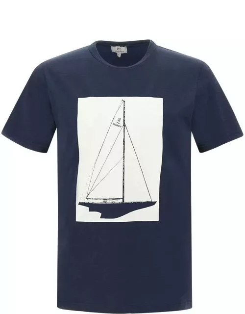 Woolrich boat Cotton T-shirt