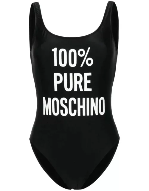 Moschino Logo Printed One-piece Swimming Suit