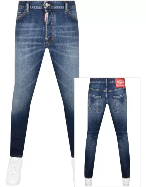 DSQUARED2 Mid Wash Cool Guy Jeans Blue