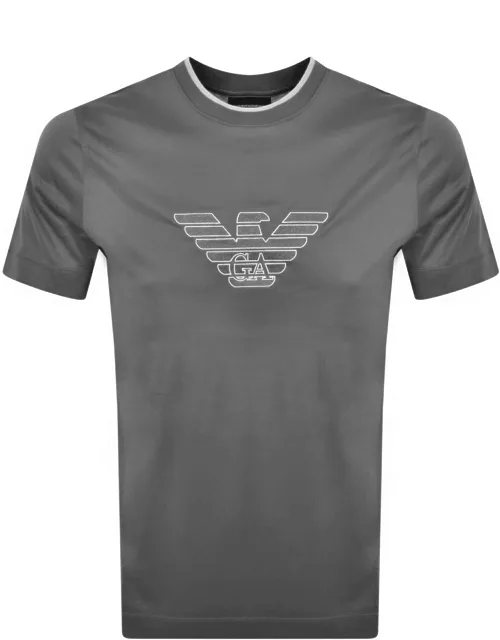 Emporio Armani Logo T Shirt Grey
